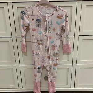 Posh Peanut Pastel Illustrated Kids Footie